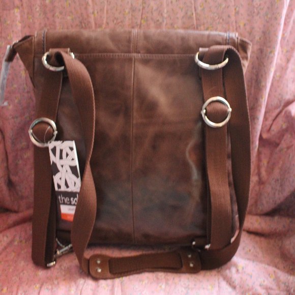 NWT The Sak Leather Ventura Convertable Backpack Back To School